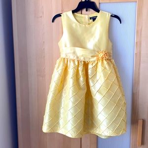 Size 7 Yellow Party Dress